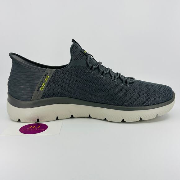 Skechers Mens Slip-Ins Summits- High Range Charcoal Slip On Shoes 232457 Size 11 - Picture 7 of 11